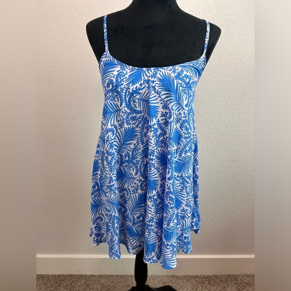 Show Me Your Mumu Bella Blue Sleeveless Mini Dress Size XS